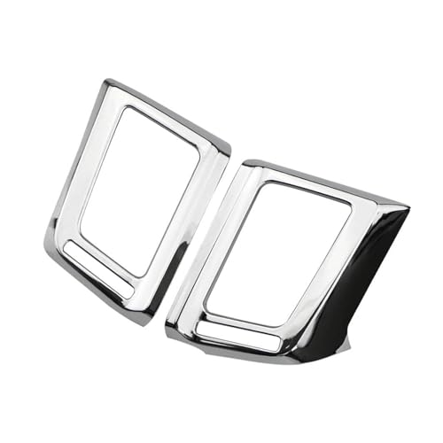 Für RAV4 2013-2018 ABS Chrom-Armaturenbrett Vorne Klimaanlage Vent Outlet Cover Trim Zierleiste Panel Abdeckung Trim(2Pcs Middle style) von ENEFCKCHRL