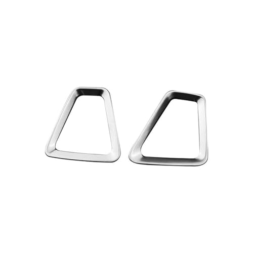 Für Volvo XC60 2018 2019 2020 2021 2022 2023 2024 2025 Edelstahl Auto Center Console Dashboard Klimaanlage Vent Outlet Trimmt Panel Abdeckung Trim(Silver) von ENEFCKCHRL