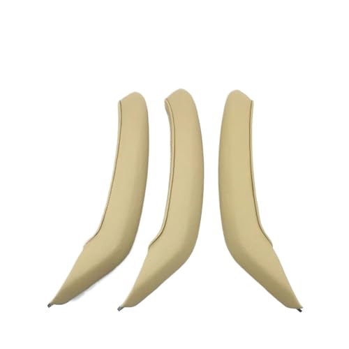 Für X3 X4 F25 F26 2010 2011 2012 2013 2014 2015 Links/Rechts Passagier Türgriff Leder Äußere Abdeckung Puller Trim Panel Abdeckung Trim(RHD Beige 3PCS) von ENEFCKCHRL