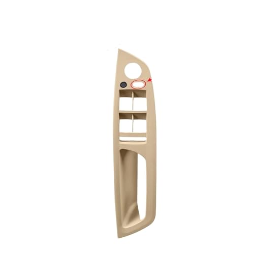 Für X5 E70 X6 E71 Auto Fahrerseite Tür Innere Panel Fenster Schalter Panel Rahmen Armlehne Griff Pull Trim Abdeckung Auto Innen Panel Abdeckung Trim(Standard-Beige) von ENEFCKCHRL