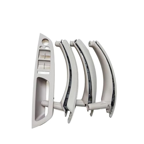 Für X5 X6 E70 E71 2007-2014 2008 2009 2010 2011 2012 2013 7PCS Set LHD RHD Innen Tür Fenster Schalter Panel Pull Griff Mit Leder Abdeckung Panel Abdeckung Trim(LHD Set Gray) von ENEFCKCHRL