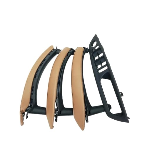 Für X5 X6 E70 E71 2007-2014 2008 2009 2010 2011 2012 2013 7PCS Set LHD RHD Innen Tür Fenster Schalter Panel Pull Griff Mit Leder Abdeckung Panel Abdeckung Trim(RHD Set Sattle) von ENEFCKCHRL
