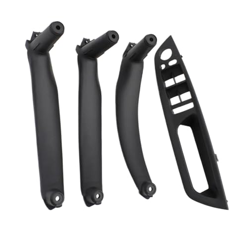 Für X5 X6 E70 E71 E72 2007-2013 4PCS Kit Innere Fahrer Tür Fenster Schalter Armlehne Abdeckung Pull Griff Ersatz LHD RHD Panel Abdeckung Trim(Black RHD 4PCS) von ENEFCKCHRL