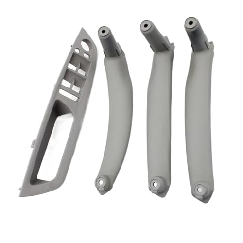 Für X5 X6 E70 E71 E72 2007-2013 4PCS Kit LHD RHD Innere Fahrer Tür Fenster Schalter Armlehne Abdeckung Pull Griff Ersatz Panel Abdeckung Trim(Gray LHD 4PCS) von ENEFCKCHRL