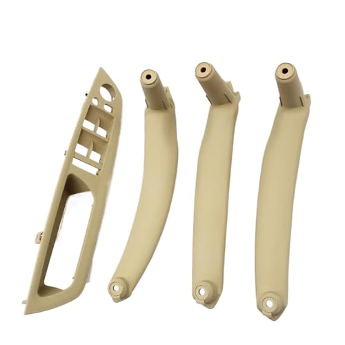 Für X5 X6 E70 E71 E72 2007–2014 LHD RHD 4-teiliges Set Tür-Fenster-Schalter-Panel Armlehne Zuggriff-Abdeckungs-Ordnung Panel Abdeckung Trim(LHD Beige Set) von ENEFCKCHRL