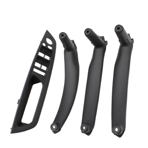 Für X5 X6 E70 E71 E72 2007–2014 LHD RHD 4-teiliges Set Tür-Fenster-Schalter-Panel Armlehne Zuggriff-Abdeckungs-Ordnung Panel Abdeckung Trim(LHD Black Set) von ENEFCKCHRL