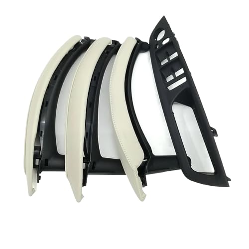 Für X5 X6 E70 E71 E72 2007-2014 RHD Rechtslenker Innentür Armlehne Leder Zuggriff Komplettset Panel Abdeckung Trim(RHD Creamy 7pcs) von ENEFCKCHRL