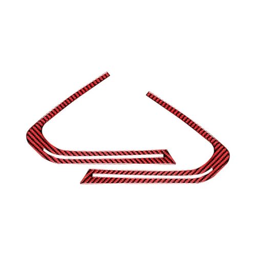 Für Z4 Für Serie G28 G29 2019-2023 Carbon Fiber Zubehör Innen Auto Tür Horn Dekorative Rahmen Trim Abdeckung Dekor Aufkleber Panel Abdeckung Trim(Red Carbon Fibre) von ENEFCKCHRL