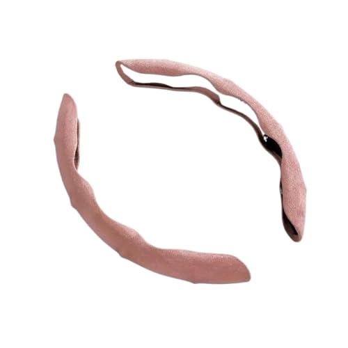 Lenkradabdeckung Auto Universal Lenkrad Abdeckung 38cm Auto Lenkrad Abdeckung Schutz Dekoration Zubehör Lenkrad Protector(Pink) von ENEFCKCHRL