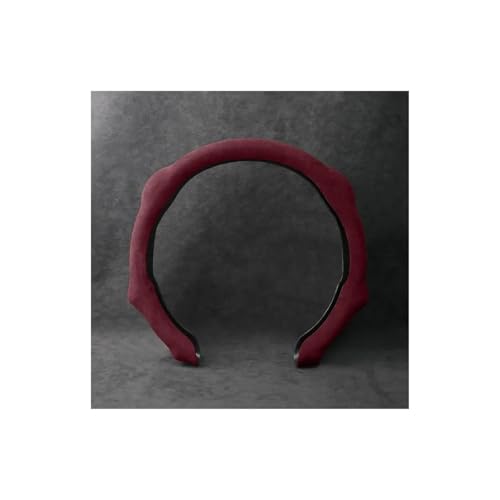 Lenkradabdeckung Auto Universal Sport Lenkrad Abdeckung 38cm Lenkrad Abdeckung Zubehör Lenkrad Protector(Wine Red) von ENEFCKCHRL