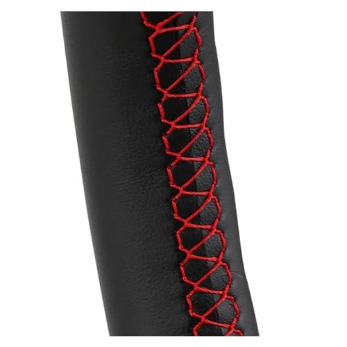 Lenkradschoner Für 308 Alt Für 408 Handgenähte Leder-Lenkradabdeckung Lenkräder(Red Thread) von ENEFCKCHRL