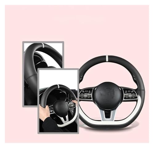 Lenkradschoner Für 7 8 Für Polo 2014-2021 6 2017-2021 Für Santana 2016-2021 D Form Auto Lenkrad Abdeckung Lenkräder(Beige) von ENEFCKCHRL