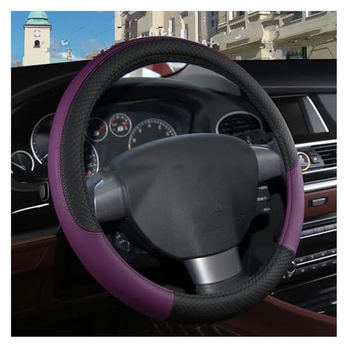 Lenkradschoner Für Für Focus 2 MK2 3 MK3 Auto Lenkrad Abdeckung 9 Farben Auto Lenkrad Abdeckung PU Leder Micro Faser Lenkräder(PURPLE) von ENEFCKCHRL