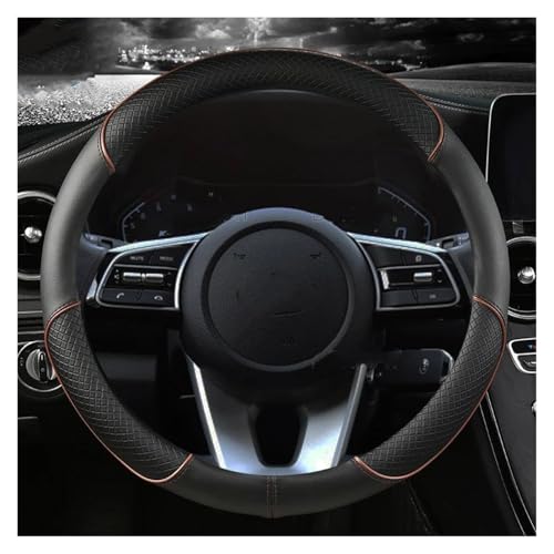 Lenkradschoner Für Kia Für Ceed Für XCeed Für Ceed Für SW Für Pro_Ceed Für GT Auto Lenkrad Abdeckung Mikrofaser Leder Lenkräder(O shape Coffee) von ENEFCKCHRL