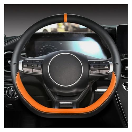 Lenkradschoner Für Kia Für Sportage 5 Für GT-Linie 2021 2022 Für Sportage 2022 2023 Mikrofaser Leder D Form Auto Lenkrad Abdeckung Lenkräder(Orange) von ENEFCKCHRL