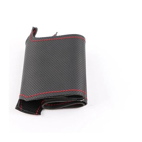 Lenkradschoner Für Megane3 2009-2014 Für Scenic 2010-2015 Für Fluence ZE 2009-2016 Mikrofaser Leder Auto Lenkrad Abdeckung Lenkräder(Red thread) von ENEFCKCHRL