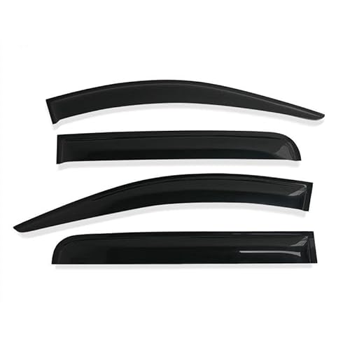Seitenfensterabweiser Auto Regenabweiser Fenster Regen Schild Für Für Triton MQ MR L200 2015-2021 Fenster Tür Visier Regen Schutz Wind Schild(Zwart) von ENEFCKCHRL