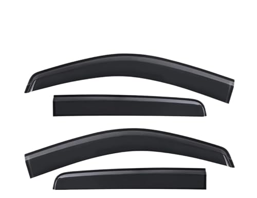 Seitenfensterabweiser Autofensterblende Für Ranger Für Raptor 2023 – Schild-Windabweiser Wildtrak Fenster Wind Regenblende Seitenfensterabweiser von ENEFCKCHRL