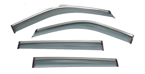 Seitenfensterabweiser Fensterblenden Regenmarkisen Unterstände Deflektor Für Compass 2017-2022 Wind Sonnenblende Belüftungsschutz Fenster Windabweiser 4St von ENEFCKCHRL