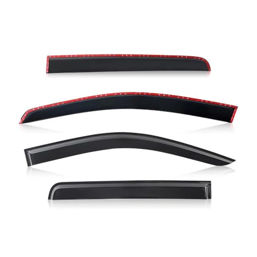 Seitenfensterabweiser Windabweiser Für Fenster, Türen Regenschutz Windschutzscheibe Für Für Triton L200 2006–2014 Doppelkabine 4 Stück von ENEFCKCHRL