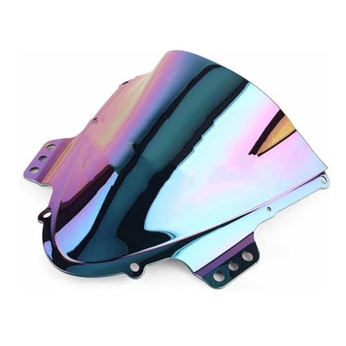 Spoilerndschutzscheiben Für GSXR 1000 K5 2005 2006 Motorrad Bildschirm Windschutzscheibe Windschutz Double Bubble Schwarz Für GSXR1000 Für GSX-R1000 1000R 05 06 Motorrad Wind Deflectors(Iridium) von ENEFCKCHRL