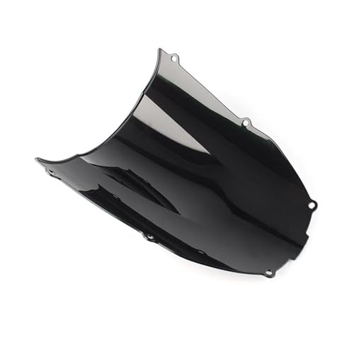 Spoilerndschutzscheiben Für Ninja ZX6R ZX-6R 2000 2001 2002 Motorrad Bildschirm Double Bubble Windschutzscheibe Deflektor Schutz Windschutzscheibe Motorrad Wind Deflectors(Zwart) von ENEFCKCHRL
