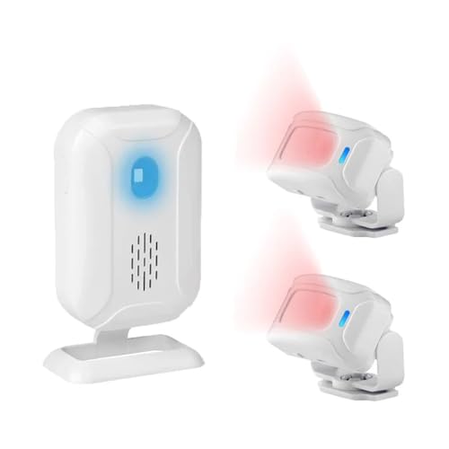 Motion Sensor Doorbell Entry Alert Door Chime for Business Store Office Home DIY Security System, Wireless Alarm Motion Detector Device Welcome Buzzer Monitor Visitor Bell von ENEGG