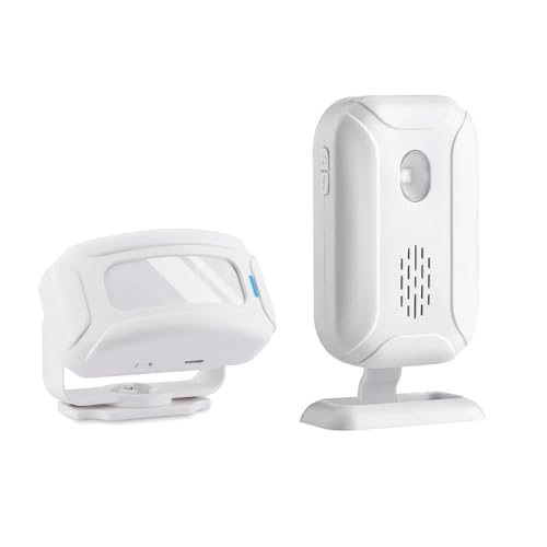 Shop Store Welcome Buzzer Türsensor, Klingelalarm, kabellos, Heimsicherheit, Infrarot-PIR-Bewegungsmelder, Klingeleingangs-Alarmsystem, 36 Klingeltöne und LED-Anzeigen, lange Reichweite von Enegg