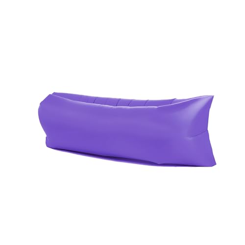 ENEN Aufblasbares Sofa Outdoor Camping, Aufblasbare Liege Faltbar Luftsofa Wasserdicht Luft Couch Leicht Minimalismus Air Lounger Strand Inflatable Beach Sofa für Reisen Park (Lila,200x70cm) von ENEN