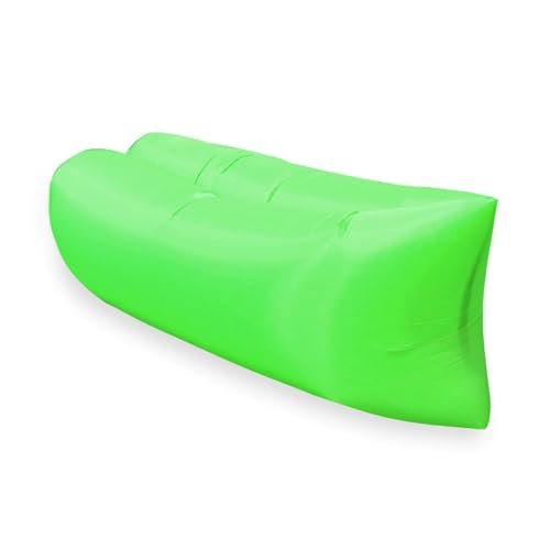 ENEN Aufblasbares Sofa Outdoor Camping,Einfarbig Aufblasbare Liege Faltbar Luftsofa Wasserdicht Luft Couch Leicht Air Lounger Strand Inflatable Beach Sofa für Reisen Park (Grün,Einheitsgröße) von ENEN