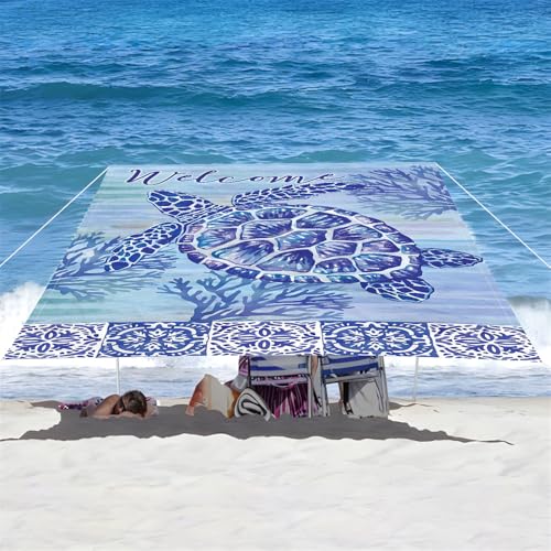 ENEN Sonnensegel Wasserdicht Rechteckig mit Ösen Sonnensegel Balkon Sonnenschutz UV Schutz Windschutz Schattennetz Camping Reißfest Wetterfest für Sommer Garten Terrasse (Blaue Koralle,2x2.4m) von ENEN