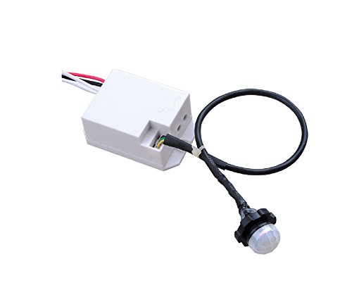 ENERGMIX Mini Klein Einbau Bewegungsmelder 360° Sensor Infrarot mit Dämmerungsregler für Innenbereich - 360° Arbeitsfeld - bis 6m - LED geeignet von ENERGMIX