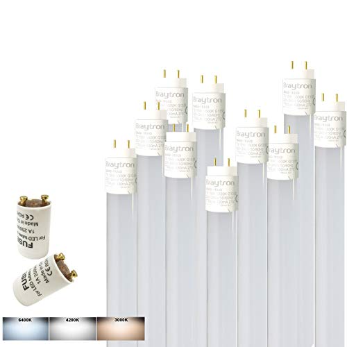 10x 60cm LED Tube Röhre Leuchtstoffröhre Nanoröhre Röhrenlampe 9w 60cm 800 Lumen G13 neutralweiss inkl. LED Starter von ENERGMiX