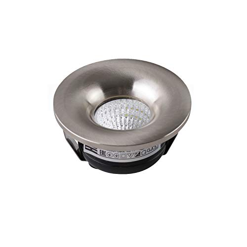 3 Watt Mini LED Einbaustrahler Einbauleuchte Spot einbauspot Edelstahl inkl. LED Trafo 4200K Neutralweiß von ENERGMiX