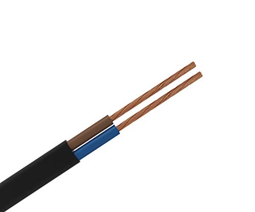 3-adrig 3x1.5 Stromkabel Elektrokabel H05VV-F Schwarz 1 meter von ENERGMiX