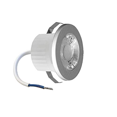 3w Mini LED Einbauleuchte Einbaustrahler Einbauspot Spot Silber 240 Lumen Schutzart IP54 Kaltweiß von ENERGMiX
