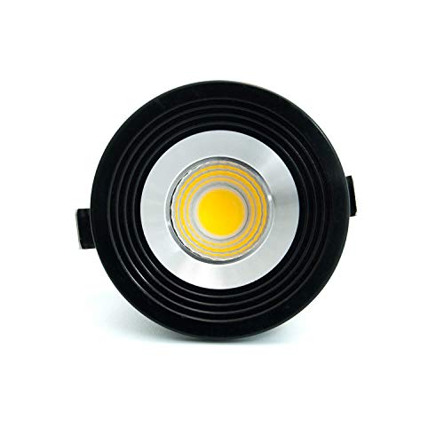 3w Mini LED Einbauspot Spot LED Einbauleuchte 3 Watt inkl. Trafo schwarz silber Rahmen 3000K Warmweiß von ENERGMiX