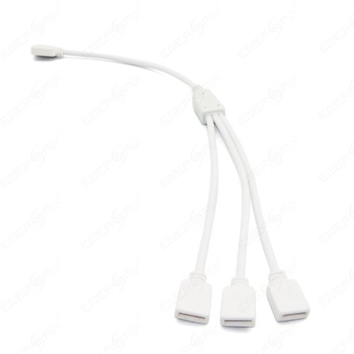 4 Pin Verteiler Verbindungskabel LED Beleuchtung Streifen Verbindungskabel Teiler Adapter Kabel Connector für RGB/Weiß (1 zu 3 Verteiler Verbinder von ENERGMiX