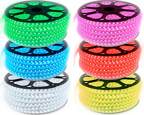 40 Meter 230V LED RGB mehrfarbig Strip Lichtband flexband mit 60x 5050 SMD pro Meter - für innen und Außen Wasserfest mit Fernbedienung 40 Meter 230V LED RGB mehrfarbig Strip Lichtband flexband mit 60x 5050 SMD pro Meter - für innen und Außen Wasserfest mit Fernbedienung von ENERGMiX