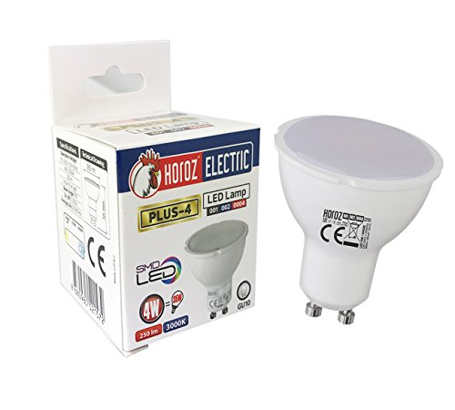 4w GU10 LED Lampe Spot Einbauleuchte Einbauspot Einbaustrahler Einbauleuchte milchglas Abdeckung 230V 6400K Kaltweiß von ENERGMiX