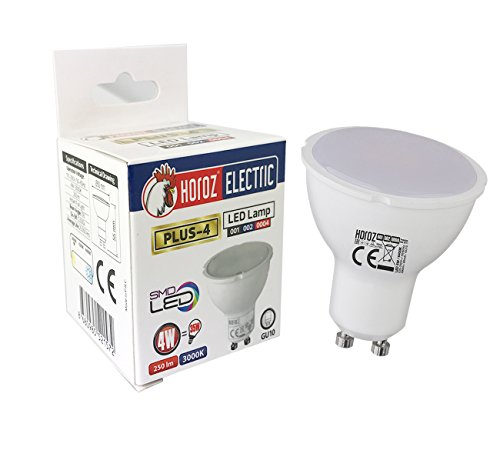 4w GU10 LED Spot Einbauleuchte Lampe Einbauspot Einbaustrahler Einbauleuchte milchglas Abdeckung 230V 4200K Neutralweiß (Tageslicht) von ENERGMiX