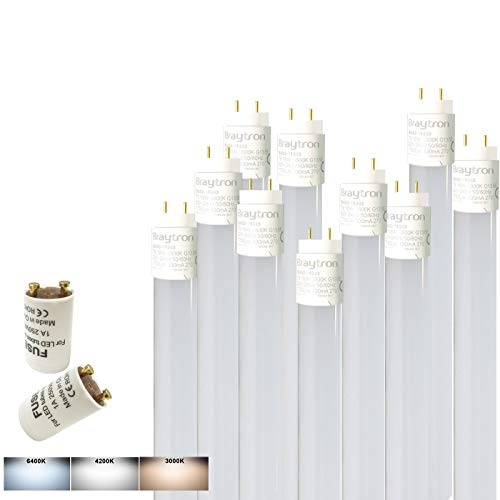 60cm LED Tube Röhre Leuchtstoffröhre Nanoröhre Röhrenlampe 9w 60cm 800 LumenG13 kaltweiss inkl. LED Starter 10er Packet von ENERGMiX