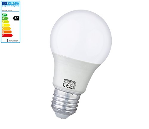 8W E27 LED Lampe Birne Leuchmittel E27-230V große Fassung mit Edison-Gewinde 6400K kaltweiss von ENERGMiX