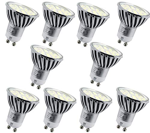 Energmix 10x warmweiße LED Reflektor Lampe Leuchtmittel mit GU10 Fassung 230V 4W von ENERGMiX