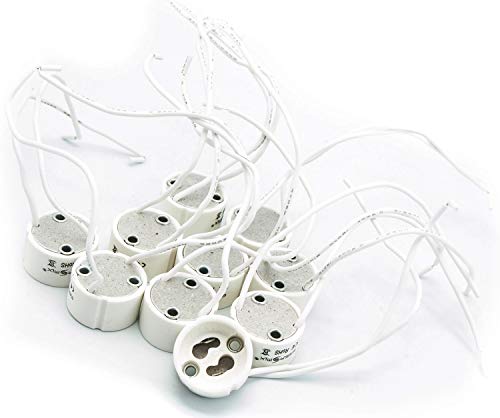 Energmix 2343-5x 5x GU10 Fassung für LED und Halogen mit Kabel aus hochwertigem Keramik Energmix 2343-5x 5x GU10 Fassung für LED und Halogen mit Kabel aus hochwertigem Keramik von Energmix