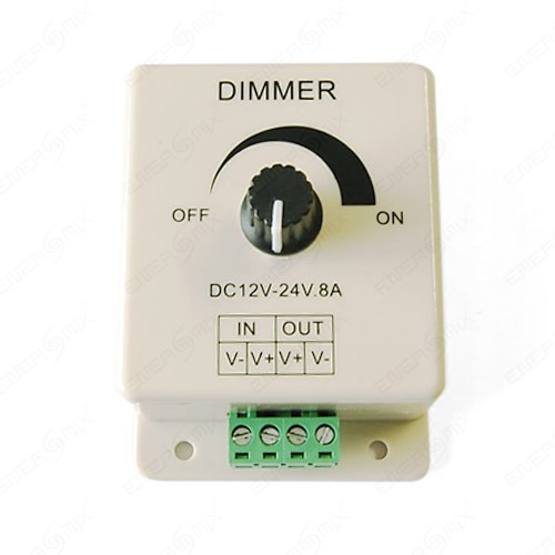 Energmix LED Dimmer PWM 12V DC max 8A LED Controller Regler Helligkeitsregler fr LED-Beleuchtung, 2290 von Energmix