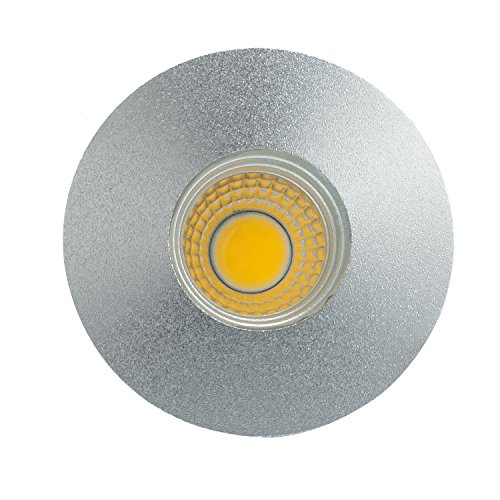 Klein Einbaustrahler Spot LED Einbauleuchte Rahmen 3 Watt inkl. Trafo silber Warmweiß von ENERGMiX