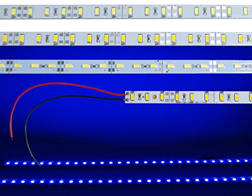 LED Aluminium Strip Schiene mit SMD lichtleiste Hart Strip Streifen Alu Strip Bar Lich Modul Lichtband 12V Blau 1 Meter von ENERGMiX