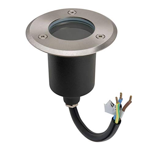 LED Bodenspot Einbauleuchte Bodeneinbauleuchte Bodenstrahler Befahrbar 2000KG belastbar Edelstahl Rostfrei IP67 230 Volt mit GU10 Fassung Rund von ENERGMiX