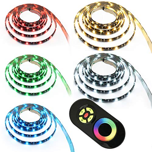 LED RGB Strip Streifen Set - 30 LEDs pro Meter mit Touch Fernbedienung Schwarz 7 Meter von ENERGMiX